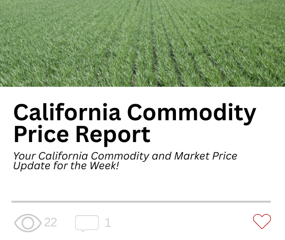 California Commodity Price Report
