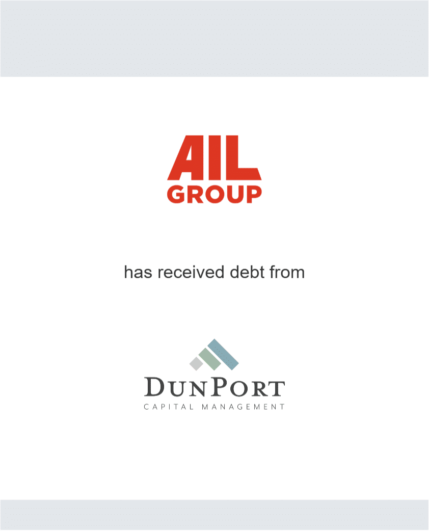 AIL Group has received debt from Dunport
