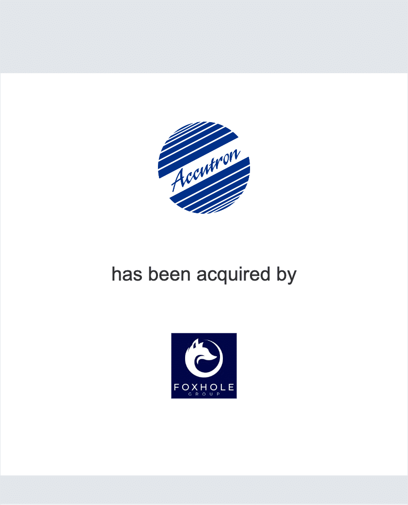 Accutron has been acquired by Foxhole Group