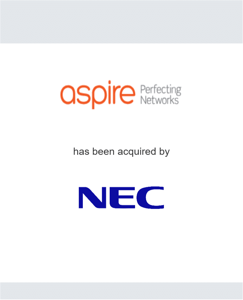 Aspire has been acquired by NEC