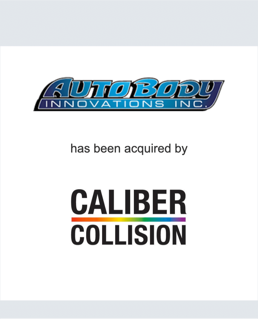 Auto Body Innovations, Inc. has been acquired by Caliber Collision