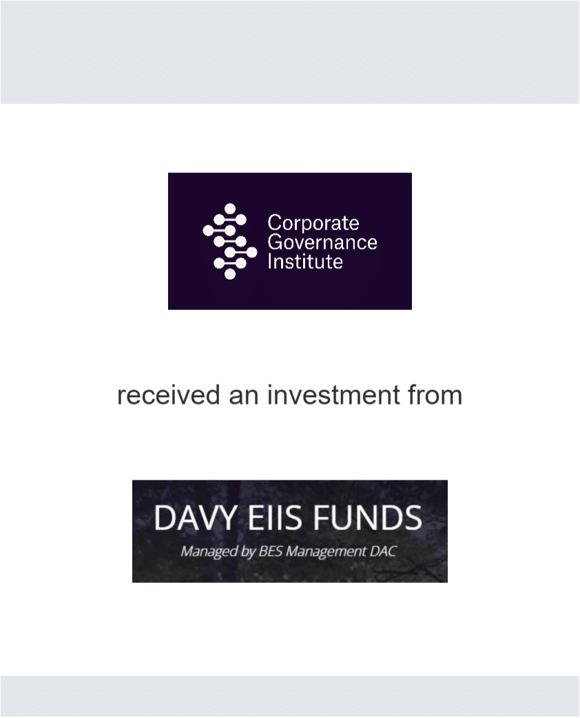 Corporate Governance Institute received an investment from BES Management DAC