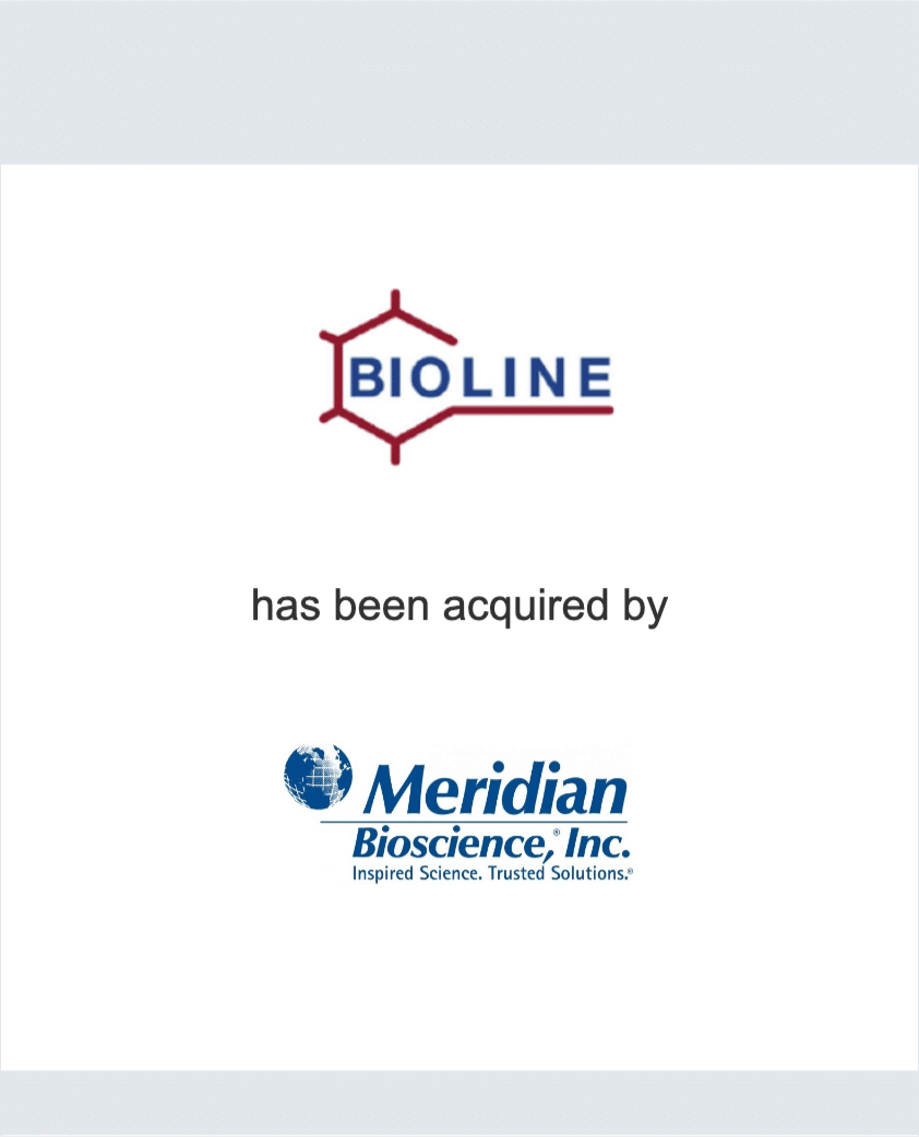 Bioline has been acquired by Meridian Bioscience, Inc.
