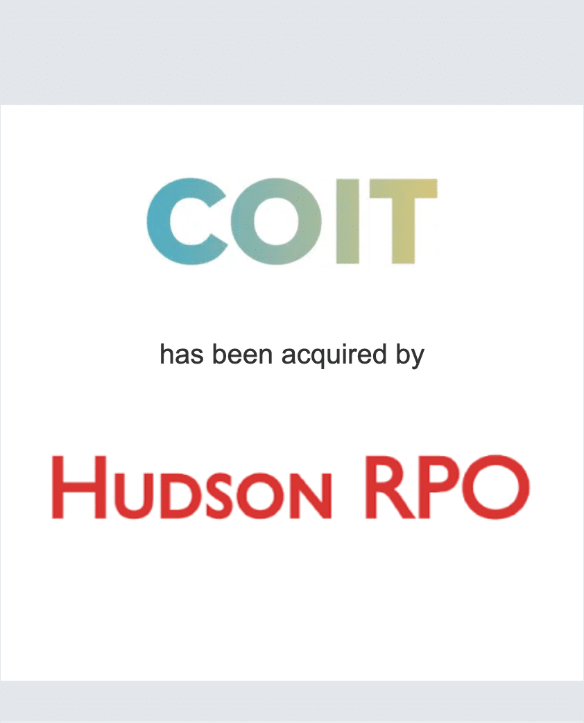COIT has been acquired by Hudson RPO