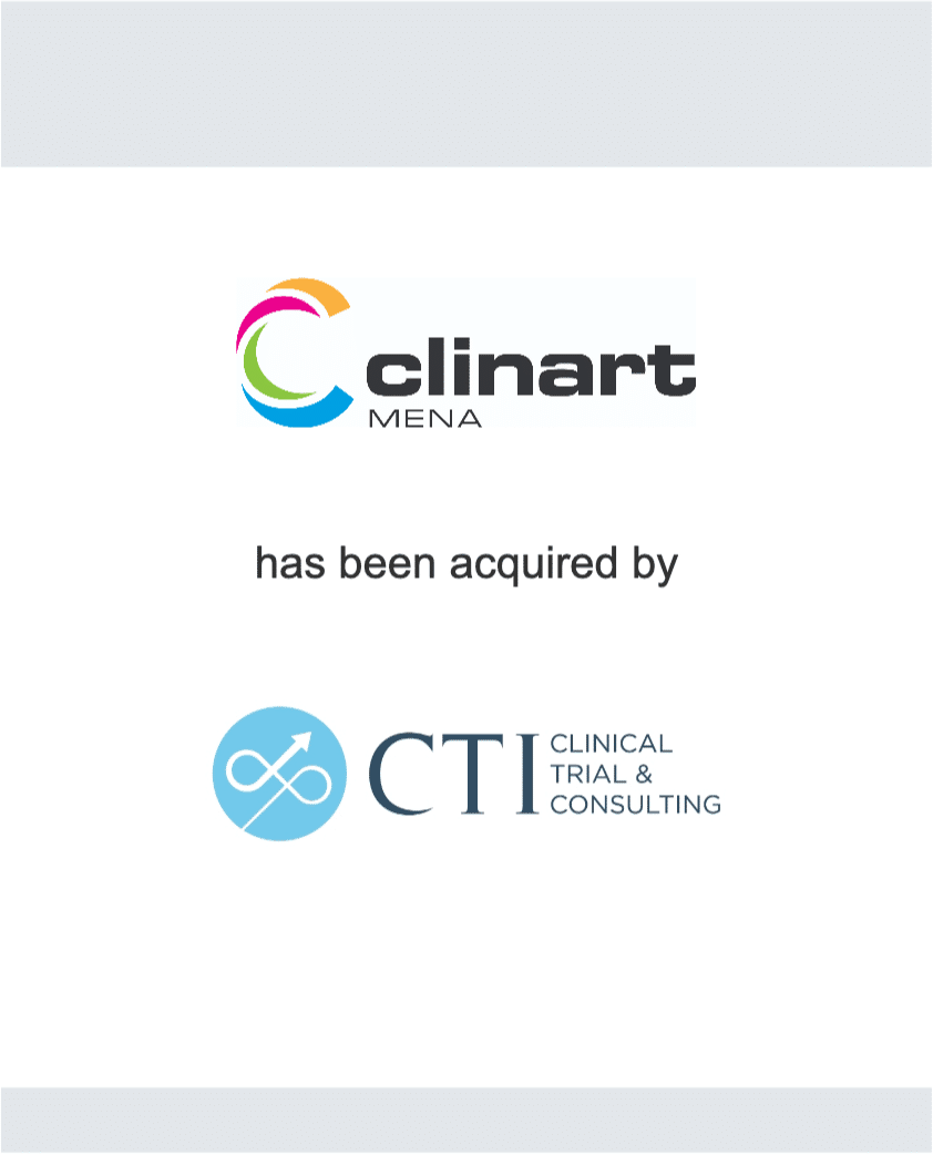 Clinart, Inc. has been acquired by Clinical Trial & Consulting (CTI)