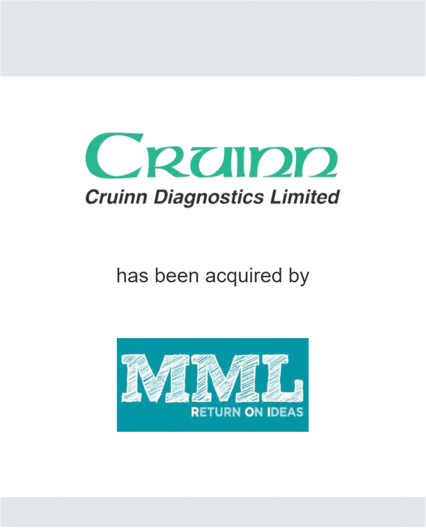 Cruinn Diagnostics Limited has been acquired by MML Capital Ireland