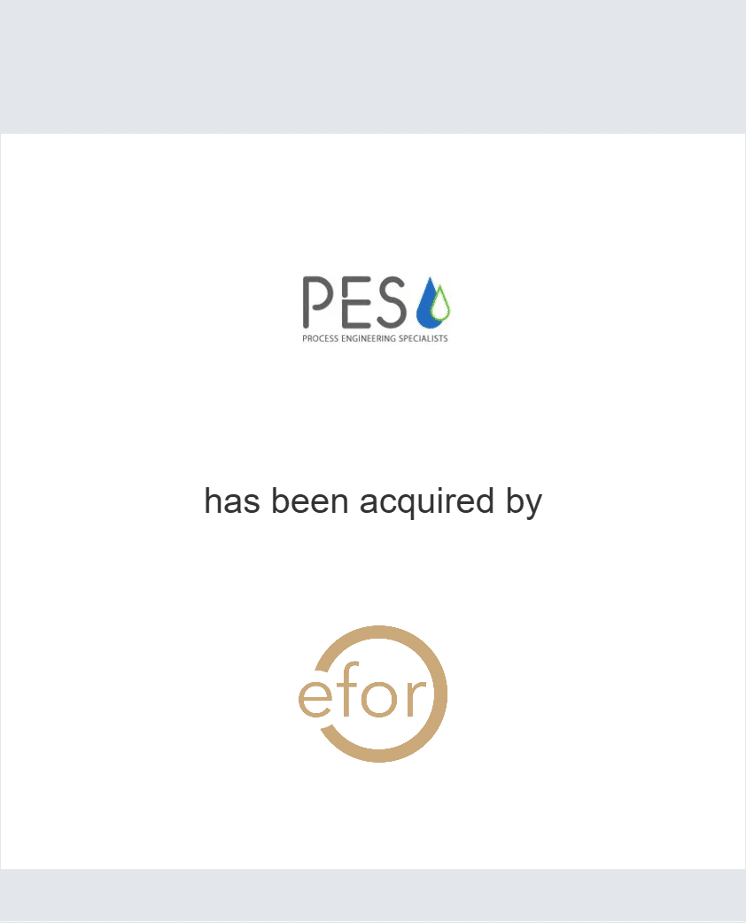 PES International has been acquired by Efor Group