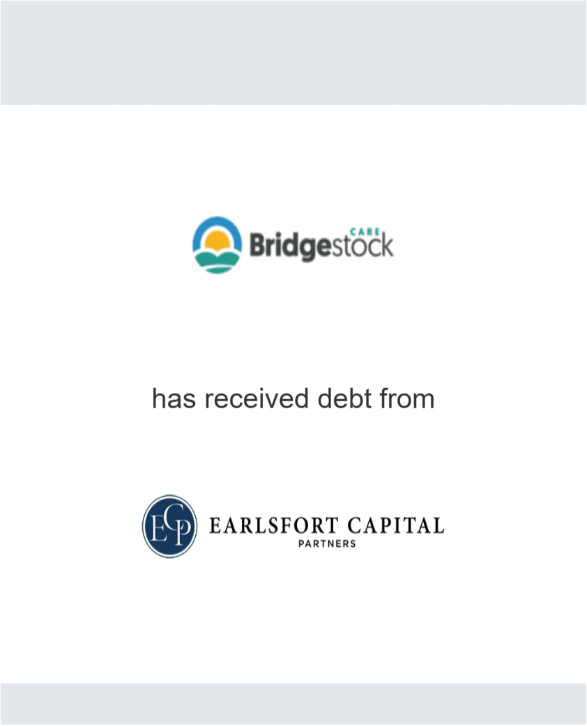 Bridgestock has received debt from Earlsfort