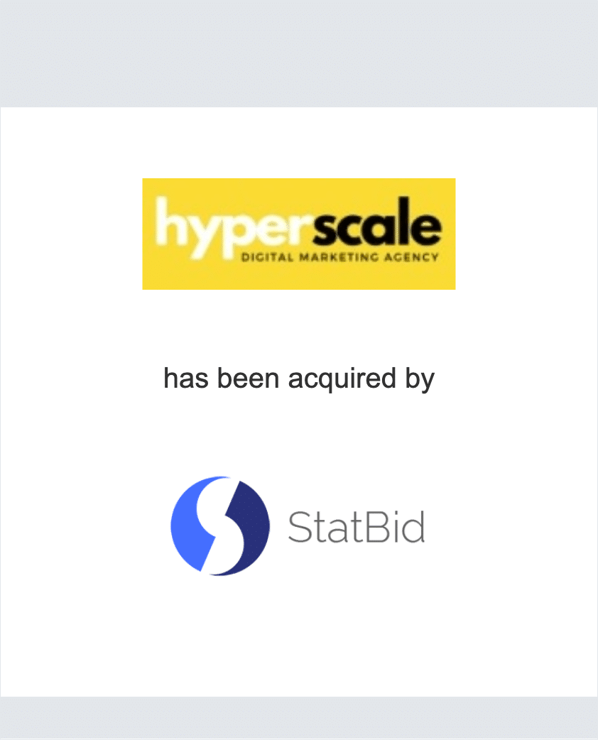 Hyperscale Marketing has been acquired by StatBid