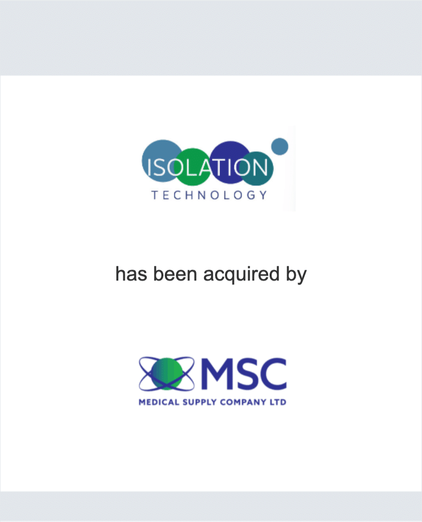 Isolation Technology has been acquired by Medical Supply Company