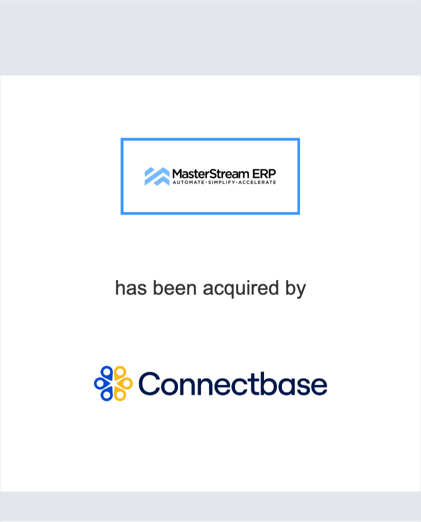 MasterStream has been acquired by Connectbase