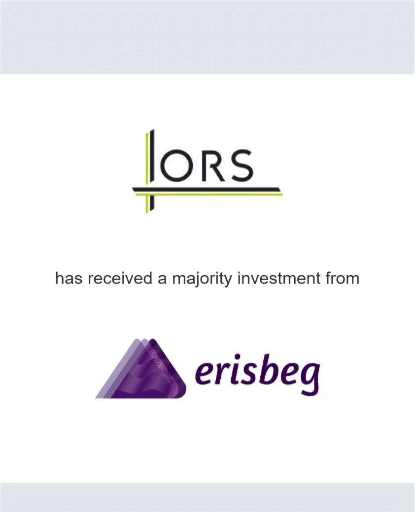 ORS has received a majority investment from Erisbeg