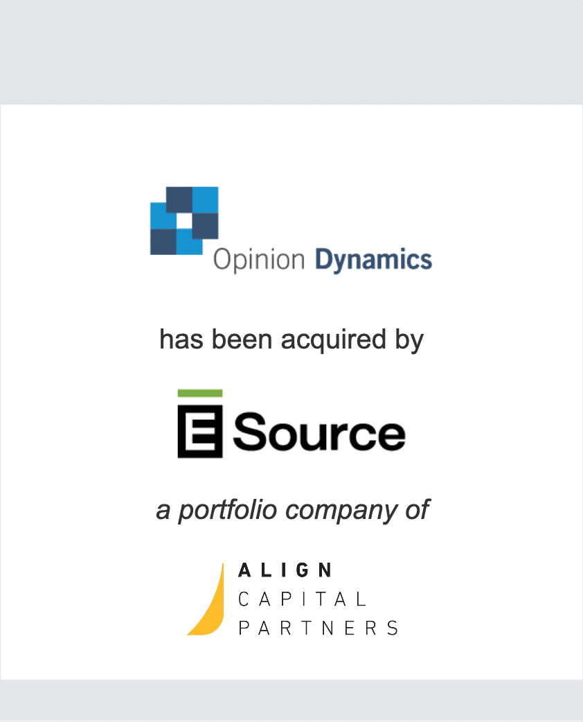 Opinion Dynamics has been acquired by E Source