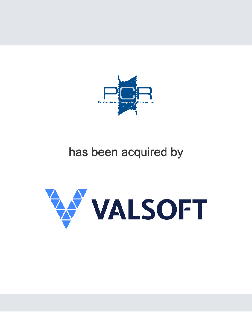 Professional Computing Resources has been acquired by Valsoft