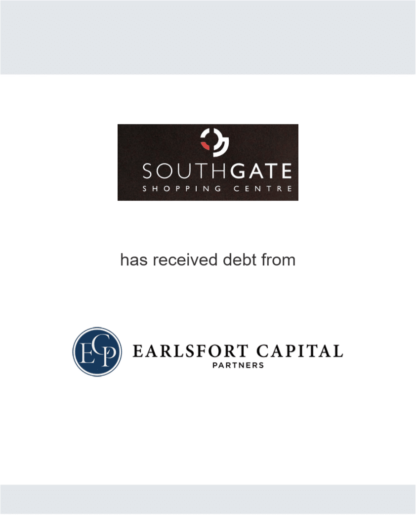Southgate Shopping Centre has received debt from Earlsfort Capital Partners