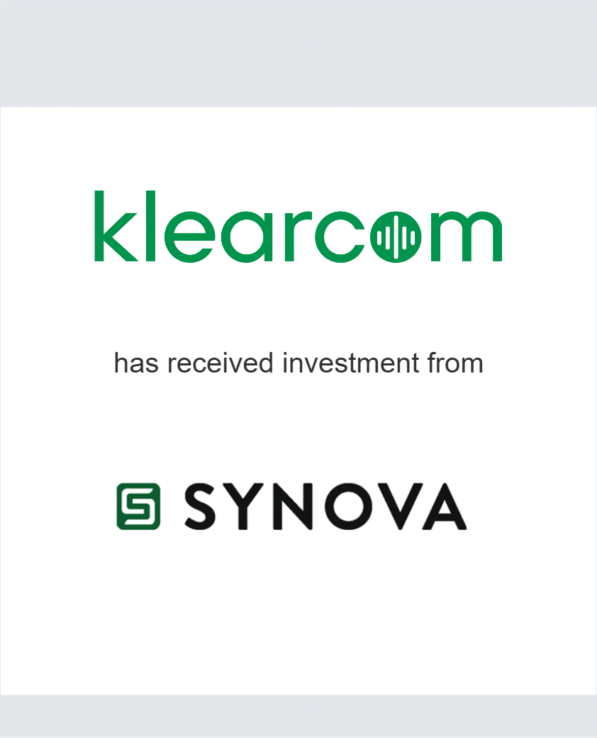 Klearcom has received an investment from SYNOVA
