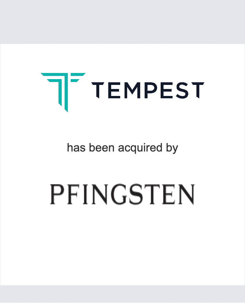 Tempest Telecom Solutions has received an investment from Pfingsten