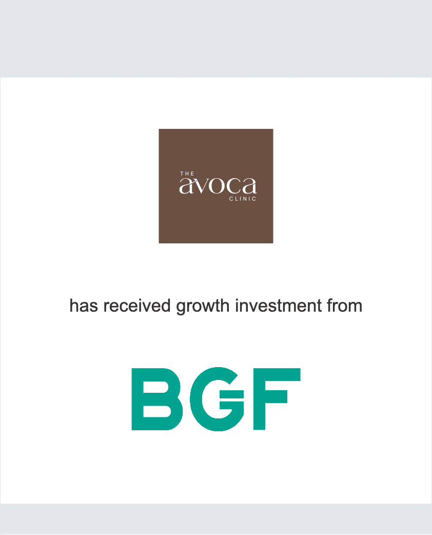 The Avoca Clinic received growth investment from BGFThe Avoca Clinic received growth investment from BGFThe Avoca Clinic received growth investment from BGF