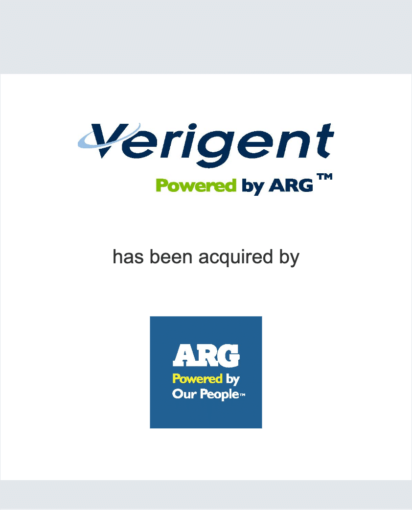 Verigent has been acquired by Allied Resources Group