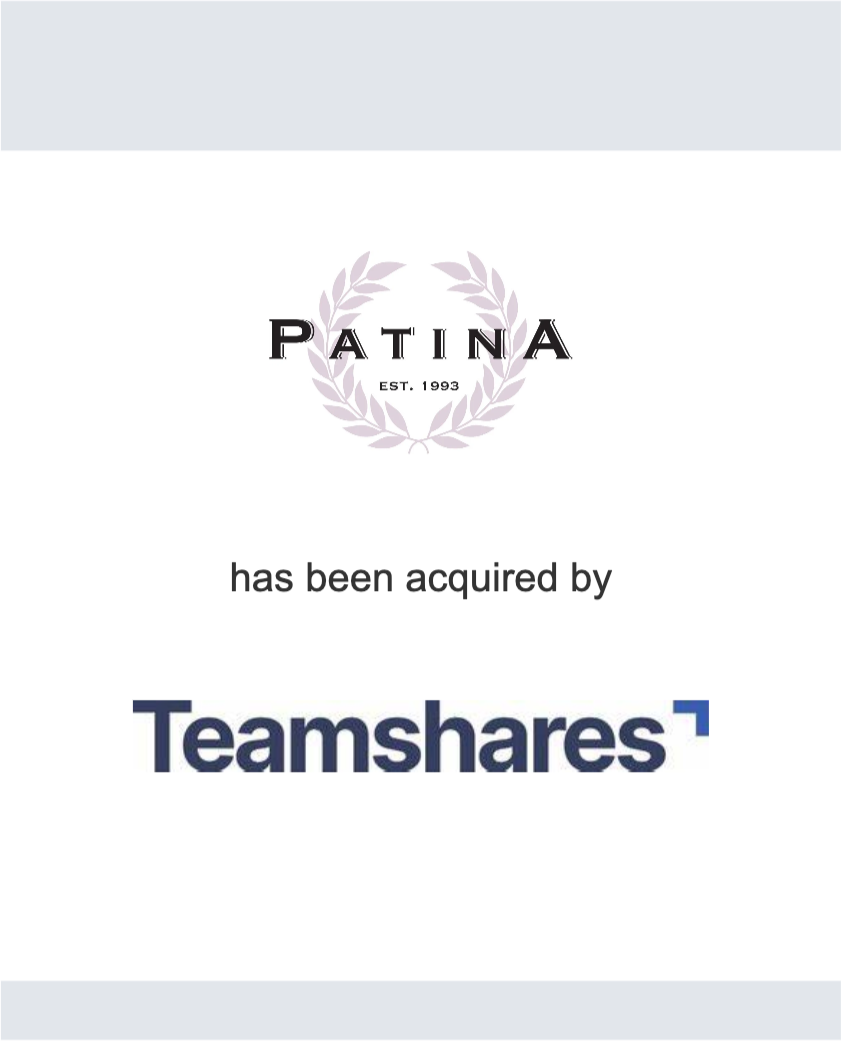 Patina has been acquired by Teamshares
