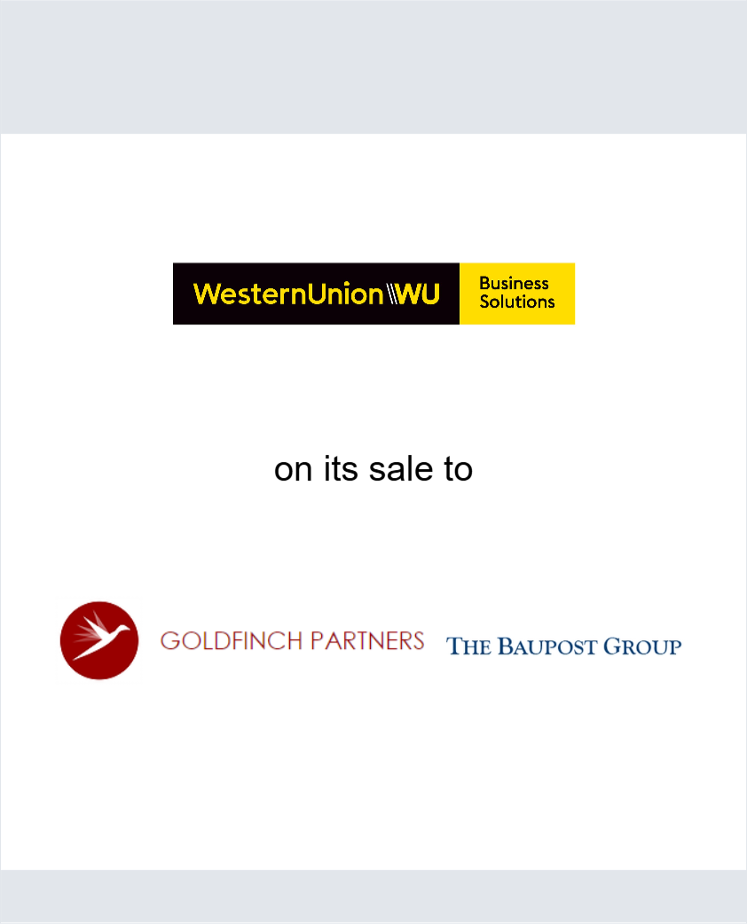 WesternUnion has been acquired by Goldfinch Partners and The Baupost Group