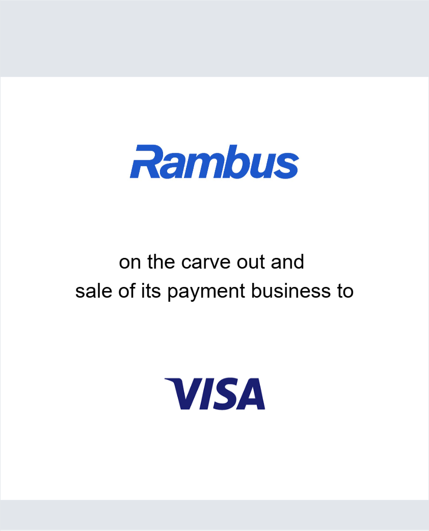 Rambus on the carve out and sale of its payments business to Visa